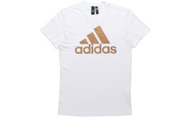 Adidas: Белая футболка 