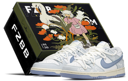 Nike: Серые кроссовки  Dunk