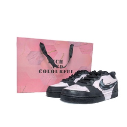 Nike: Чёрные кроссовки  Court