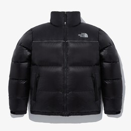 The North Face: Чёрный пуховик 