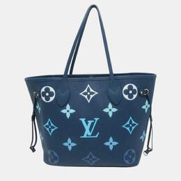 Louis Vuitton: Коричневая сумка-шоппер  Neverfull MM