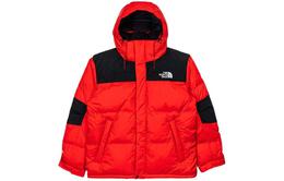 The North Face: Красный пуховик 