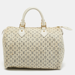 Louis Vuitton: Голубая сумка  Speedy 30