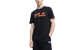 Fila: Чёрная футболка 