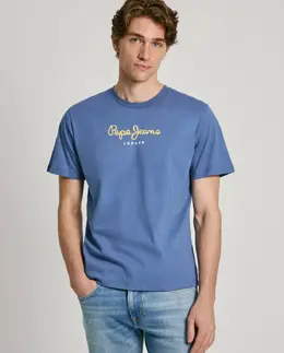 Pepe Jeans: Синяя футболка 