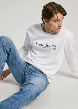 Pepe Jeans: Толстовка с принтом 