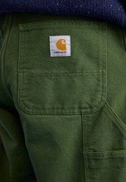 Carhartt WIP: Зелёные брюки 