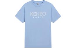 Kenzo: Голубая футболка 