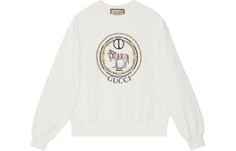 Gucci: Белая толстовка 