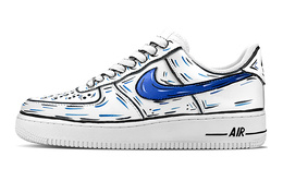 Nike: Синие кроссовки  Air Force 1