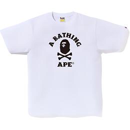 A BATHING APE: Белая футболка 