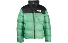 The North Face: Зелёный пуховик 