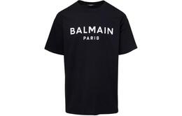 Balmain: Чёрная футболка 