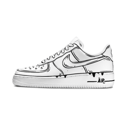 Nike: Чёрные кроссовки  Air Force 1