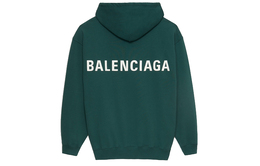 Balenciaga: Зелёная толстовка 