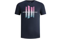 Armani Exchange: Тёмная футболка 