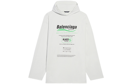 Balenciaga: Белая толстовка 