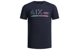 Armani Exchange: Тёмная футболка 