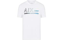 Armani Exchange: Белая футболка 