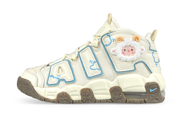 Nike: Бежевые кроссовки  Air More Uptempo