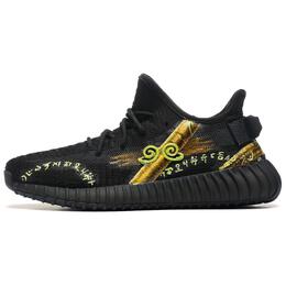 Adidas: Чёрные кроссовки  Yeezy Boost 350 v2