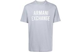 Armani Exchange: Серая футболка 