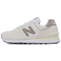 New Balance: Белые кроссовки  574