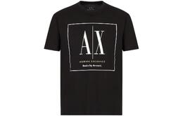 Armani Exchange: Чёрная футболка 