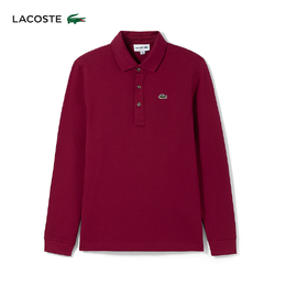 Lacoste: Бордовая футболка 