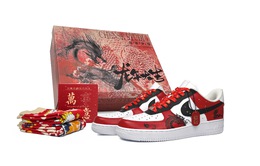 Nike: Красные кроссовки  Air Force 1