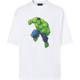 Balenciaga: Белая футболка  Hulk