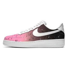 Nike: Чёрные кроссовки  Air Force 1