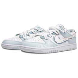 Nike: Зелёные кроссовки  Dunk