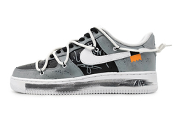 Nike: Чёрные кроссовки  Air Force 1