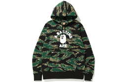 A BATHING APE: Зелёная толстовка 