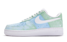 Nike: Зелёные кроссовки  Air Force 1