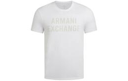 Armani Exchange: Белая футболка 