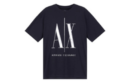 Armani Exchange: Тёмная футболка 