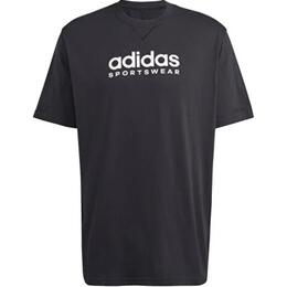 Adidas: Чёрная футболка 