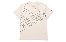 Adidas: Белая футболка 