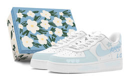 Nike: Голубые кроссовки  Air Force 1