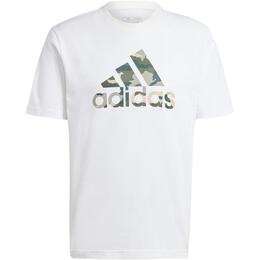 Adidas: Белая футболка 