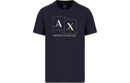 Armani Exchange: Белая футболка 