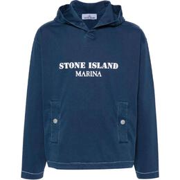 Stone Island: Синяя толстовка 