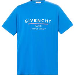 Givenchy: Синяя футболка 