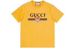 Gucci: Жёлтая футболка 