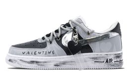 Nike: Чёрные кроссовки  Air Force 1