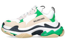 Balenciaga: Зелёные кроссовки  Triple S