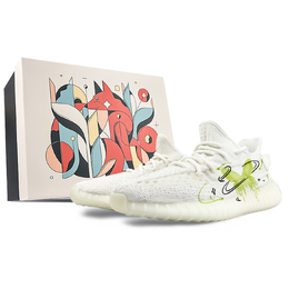 Adidas: Зелёные кроссовки  Yeezy Boost 350