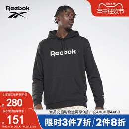 Reebok: Чёрная толстовка 